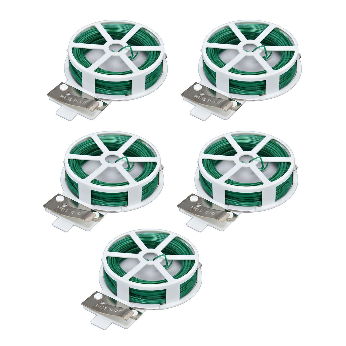 6Pcs Green Tie Wire Gardening Twist Tie Climbing Vine Tie Wire for DIY Flower Fixed Plant Support