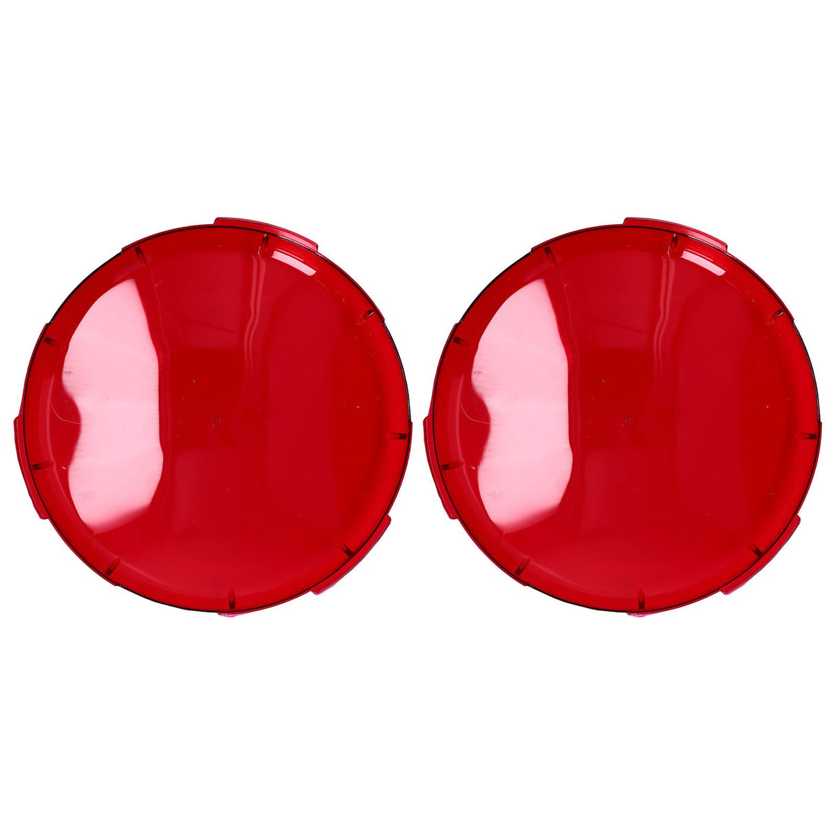 2Pcs Pool Lens Cover Plastic Red Transparent Underwater Light Lens Covers for Spa Lights 19cm