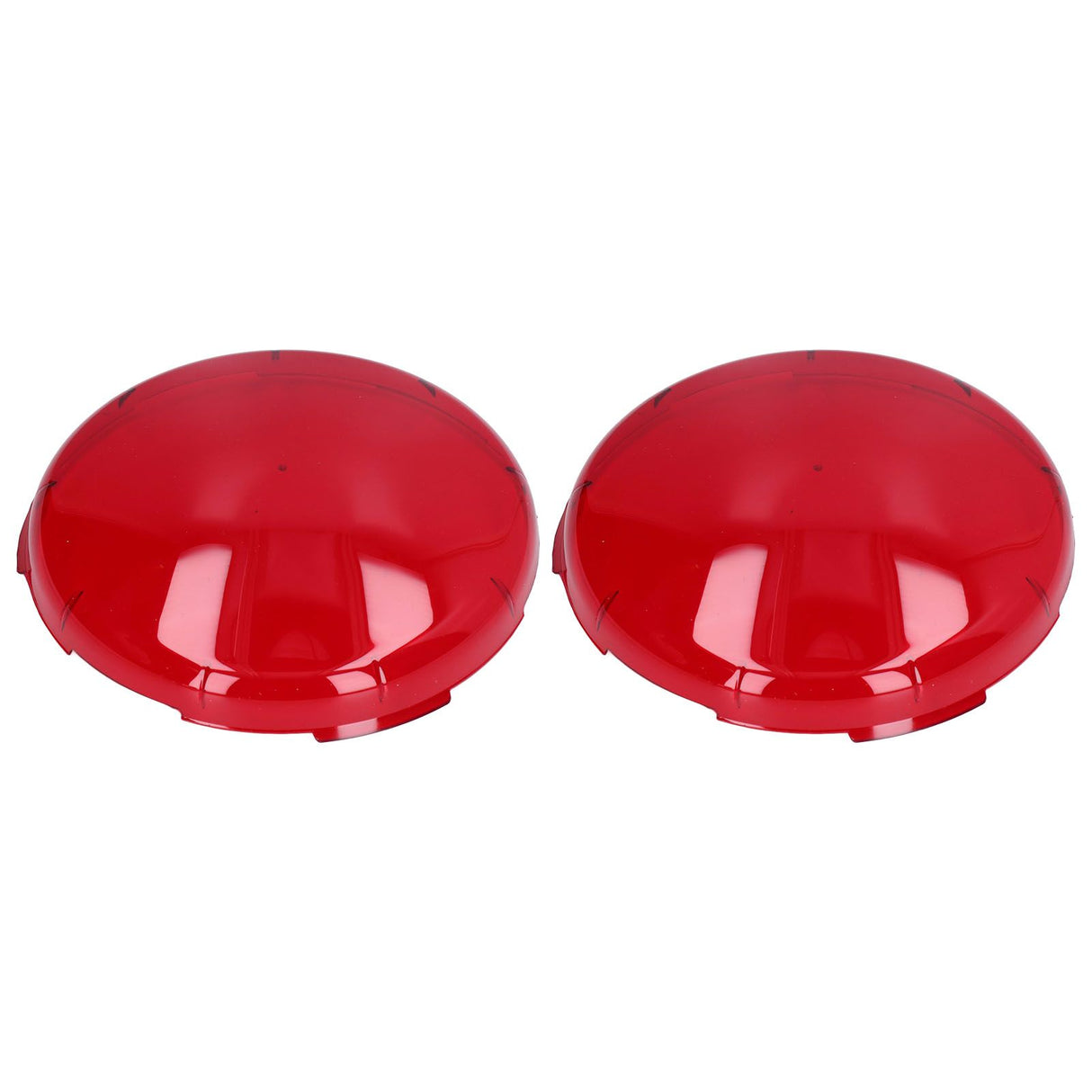 2Pcs Pool Lens Cover Plastic Red Transparent Underwater Light Lens Covers for Spa Lights 19cm