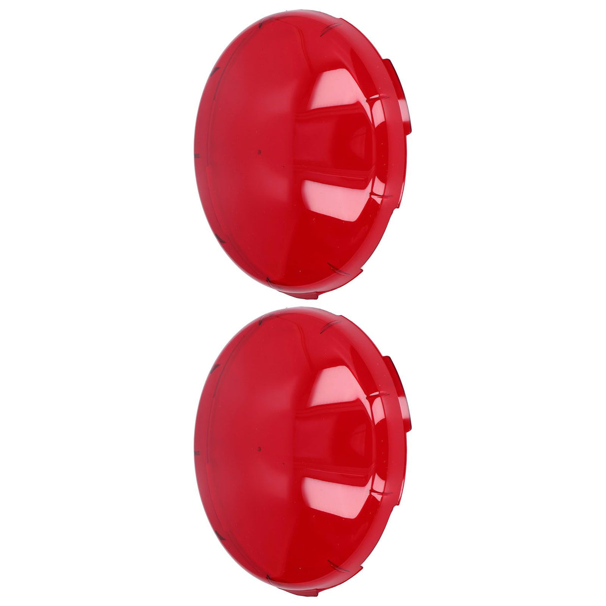 2Pcs Pool Lens Cover Plastic Red Transparent Underwater Light Lens Covers for Spa Lights 19cm