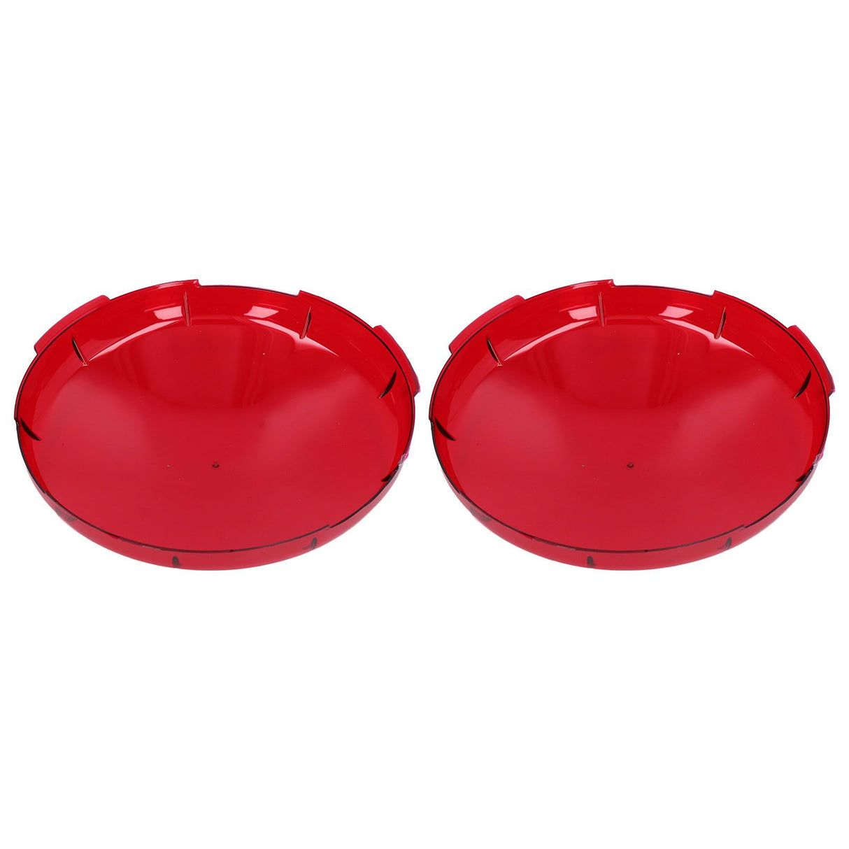 2Pcs Pool Lens Cover Plastic Red Transparent Underwater Light Lens Covers for Spa Lights 19cm