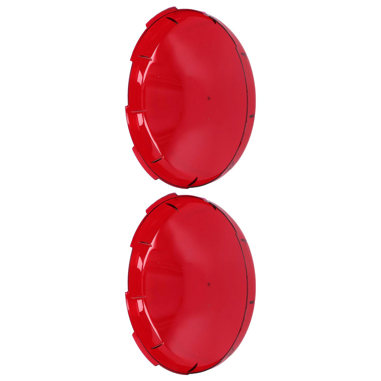 2Pcs Pool Lens Cover Plastic Red Transparent Underwater Light Lens Covers for Spa Lights 19cm