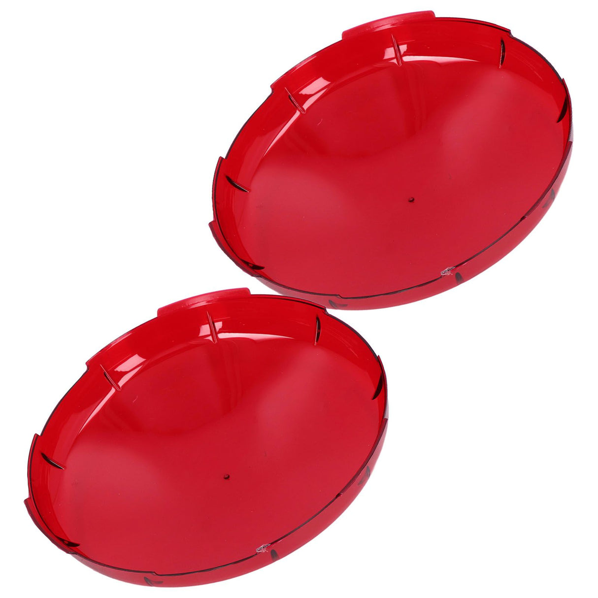 2Pcs Pool Lens Cover Plastic Red Transparent Underwater Light Lens Covers for Spa Lights 19cm