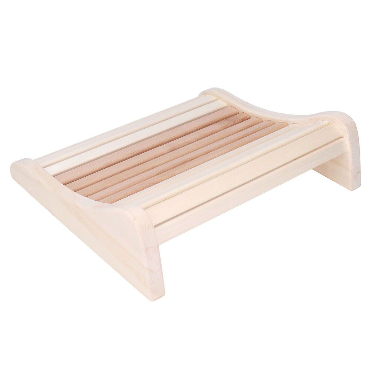 Sauna Pillow Relieving Pain Convenient Practical Relaxing Comfortable Ergonomic Design Wooden Back Bolster