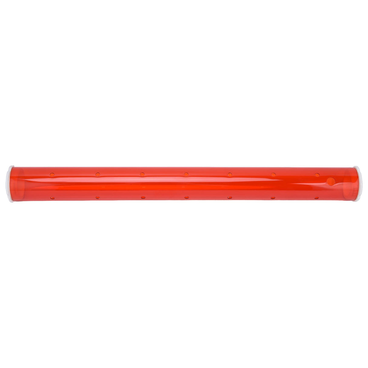 Long Pipe Bird Feeder Red Transparent Outdoor Bird Feeder Tube Wild Bird Feeding Pipe for Garden