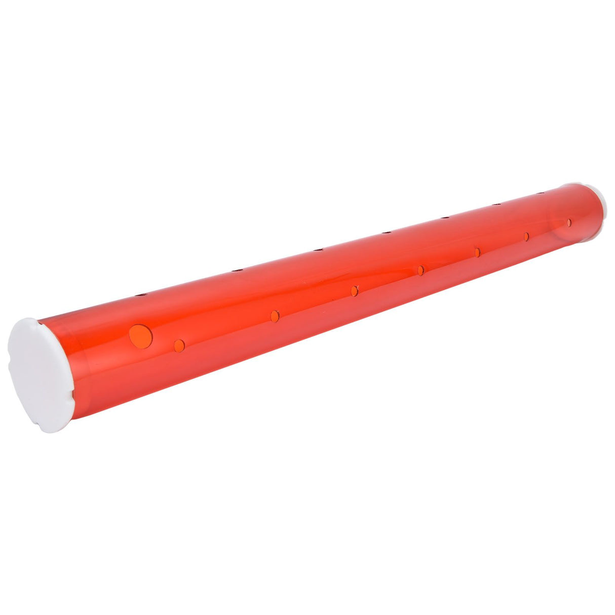 Long Pipe Bird Feeder Red Transparent Outdoor Bird Feeder Tube Wild Bird Feeding Pipe for Garden