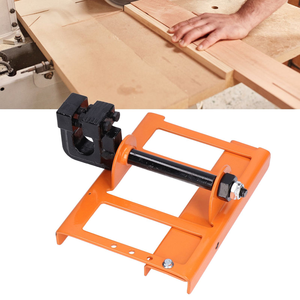 Chainsaw Mill Orange Mini Portable Well Made Wear Resistant Long Service Life Chain Saw Mill