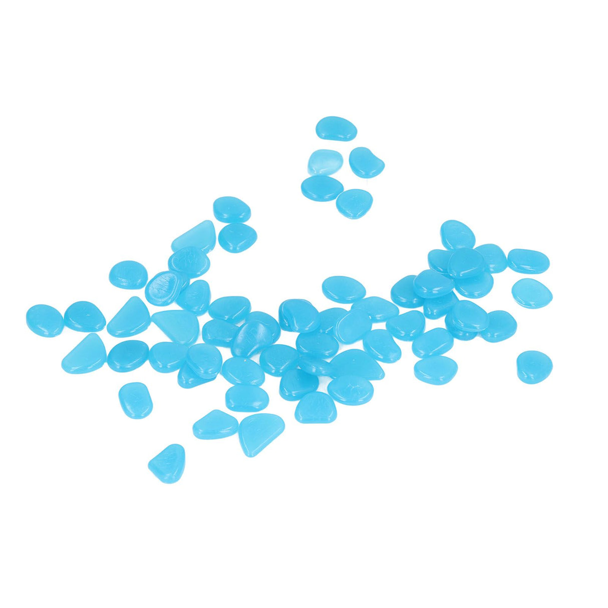 Outdoor Luminous Stones Colorful Fluorescent Luminous Pebbles for Dark Garden Courtyard Walkway Garden Trails 100 / Bag Dark Blue