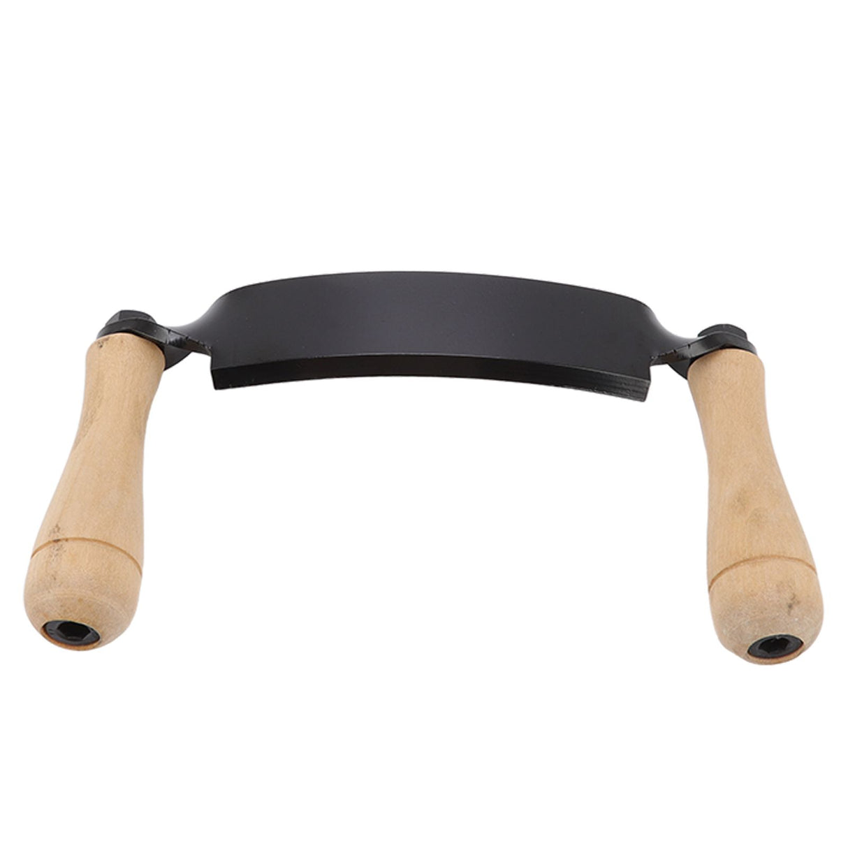 Draw Knife Wooden Handle HRC 30 Durable Tungsten Steel Curved High Sharpness Draw Shave Knife for Log Wood Furniture 8in