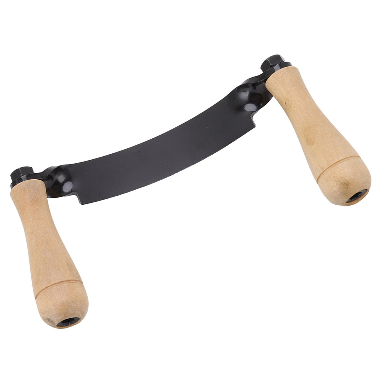 Draw Knife Wooden Handle HRC 30 Durable Tungsten Steel Curved High Sharpness Draw Shave Knife for Log Wood Furniture 8in
