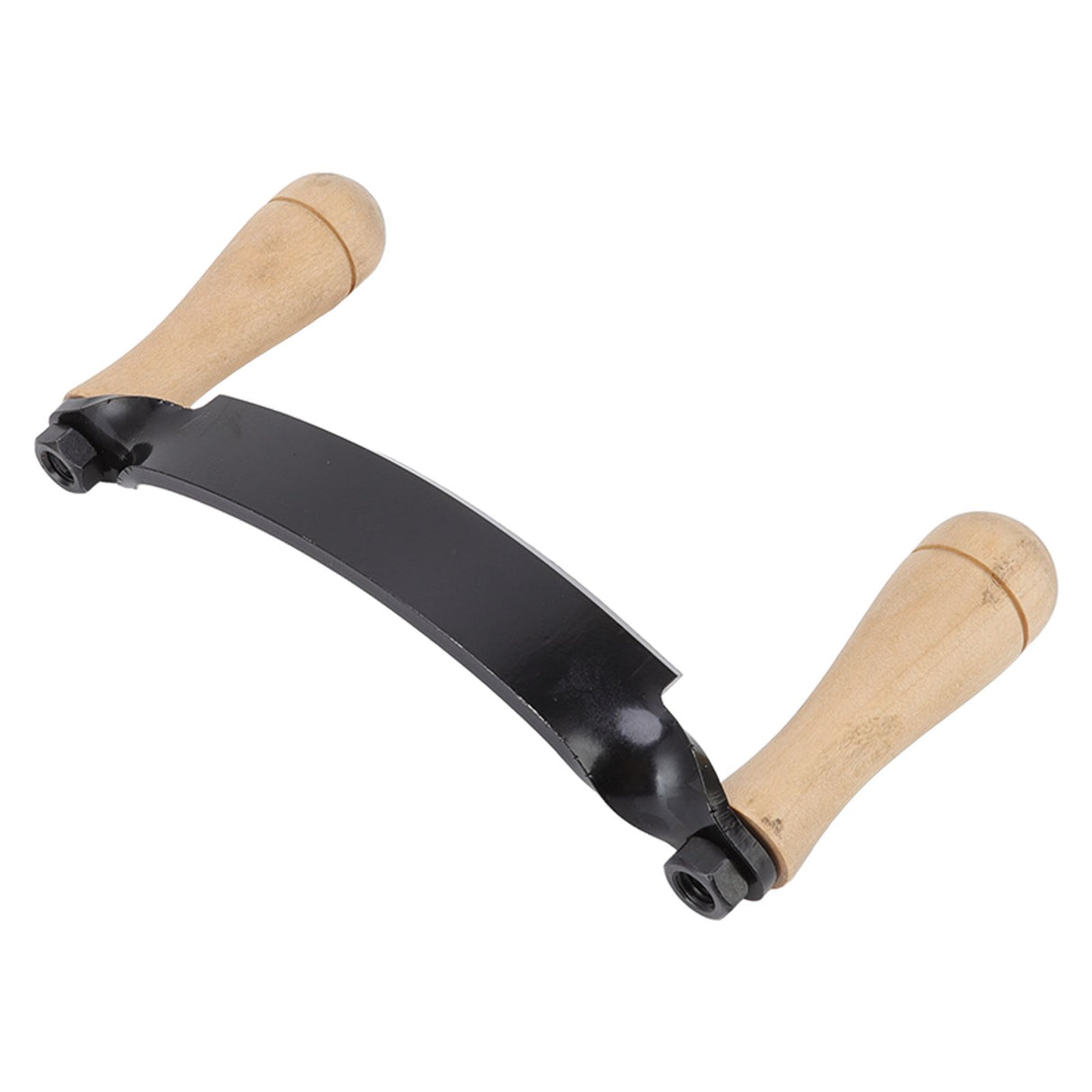 Draw Knife Wooden Handle HRC 30 Durable Tungsten Steel Curved High Sharpness Draw Shave Knife for Log Wood Furniture 8in