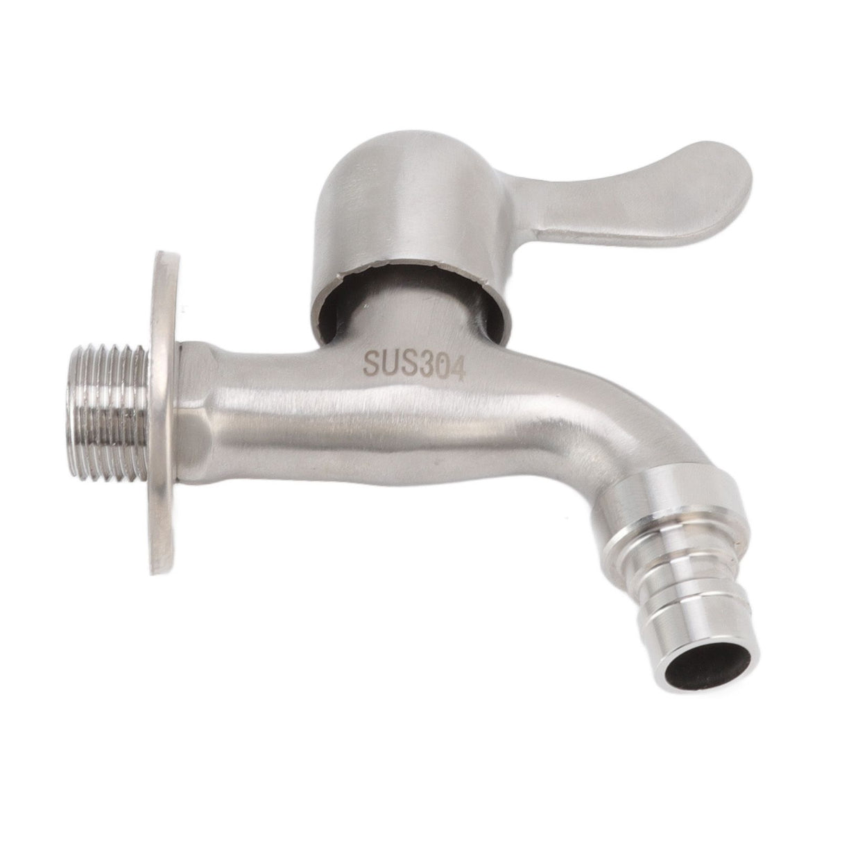 G1/2 Washing Machine Tap Leakage Proof Cold Water Stainless Steel Wall Mounted Faucet for Garden Kitchen
