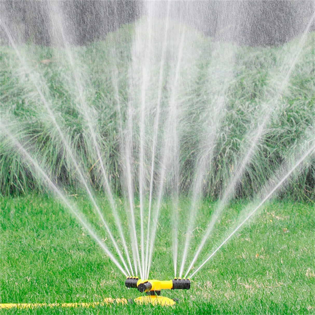 360 Degrees Automatic Rotating Sprinkler Three Prong Irrigation Lawn Sprinkler Garden Sprinkler Watering Device Only Rotating Sprinkler