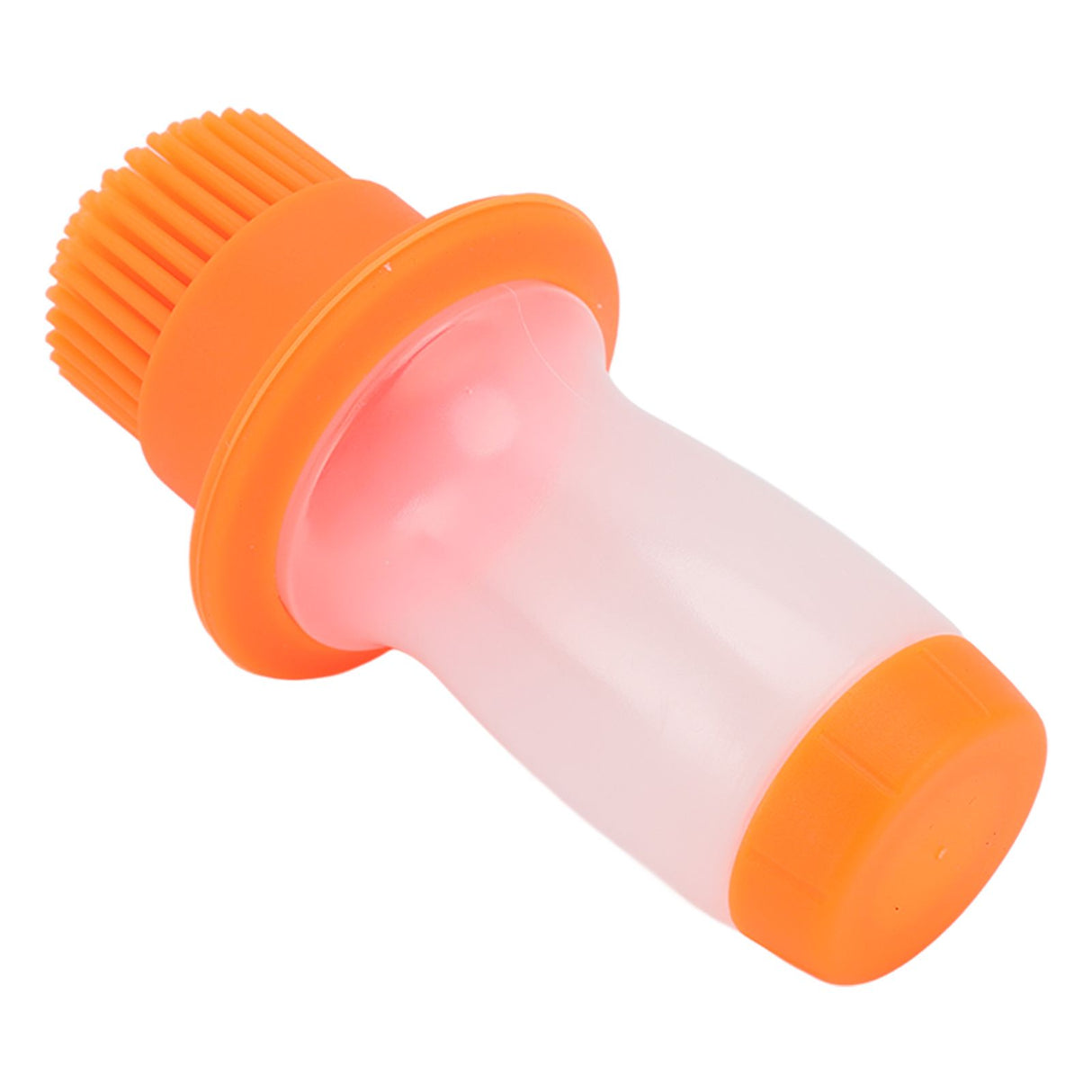 Oil Dispenser Bottle 60ml Food Grade Silicone Squeeze Type Brush Evenly Heat Insulation Cooking Oil Dispenser Orange