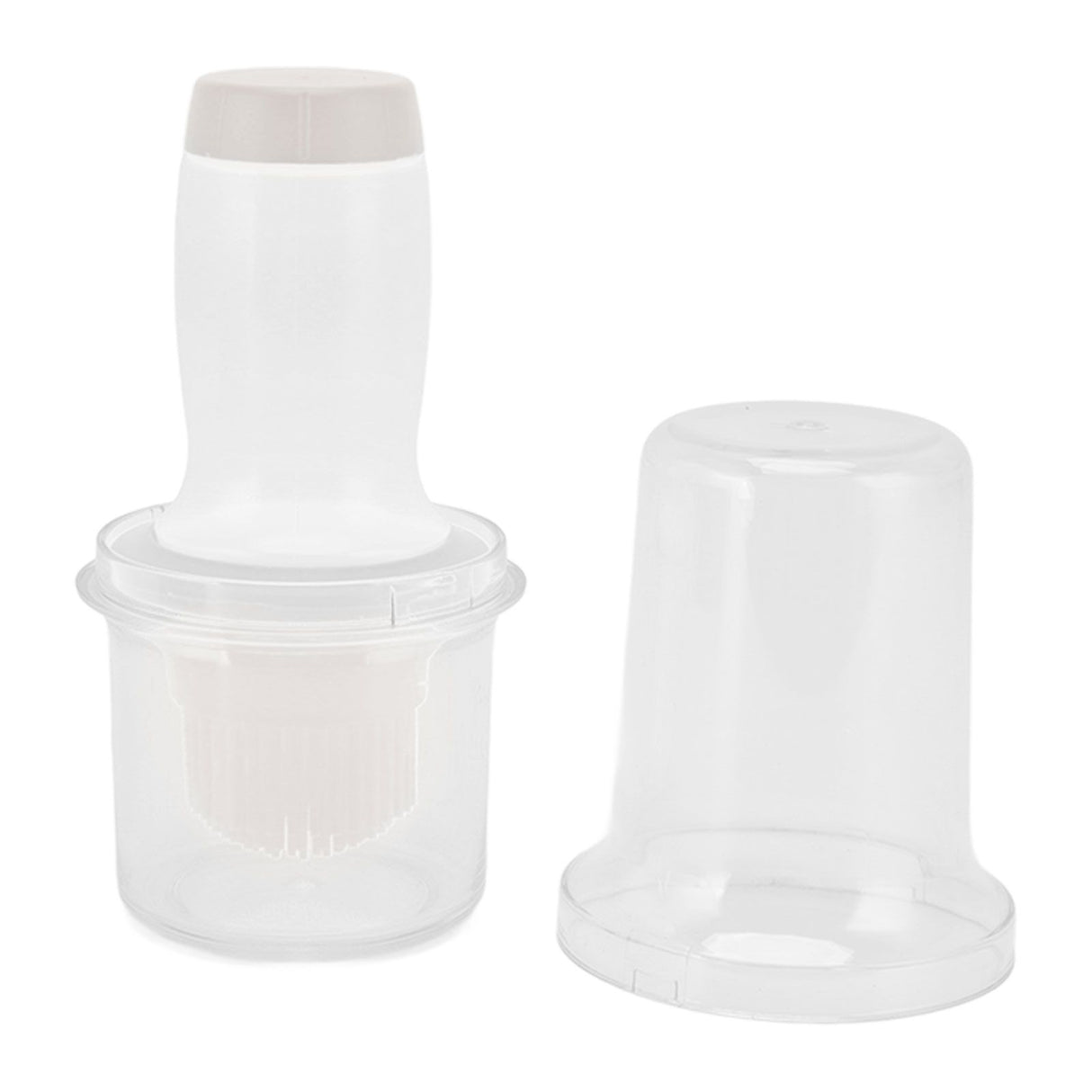 Oil Dispenser Bottle 60ml Food Grade Silicone Squeeze Type Brush Evenly Heat Insulation Cooking Oil Dispenser Gray White