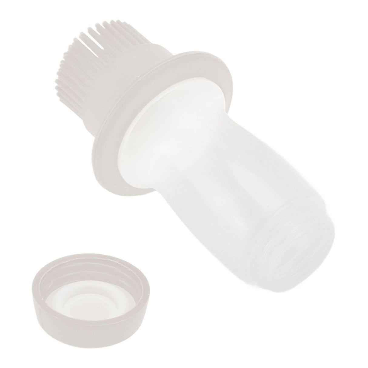 Oil Dispenser Bottle 60ml Food Grade Silicone Squeeze Type Brush Evenly Heat Insulation Cooking Oil Dispenser Gray White