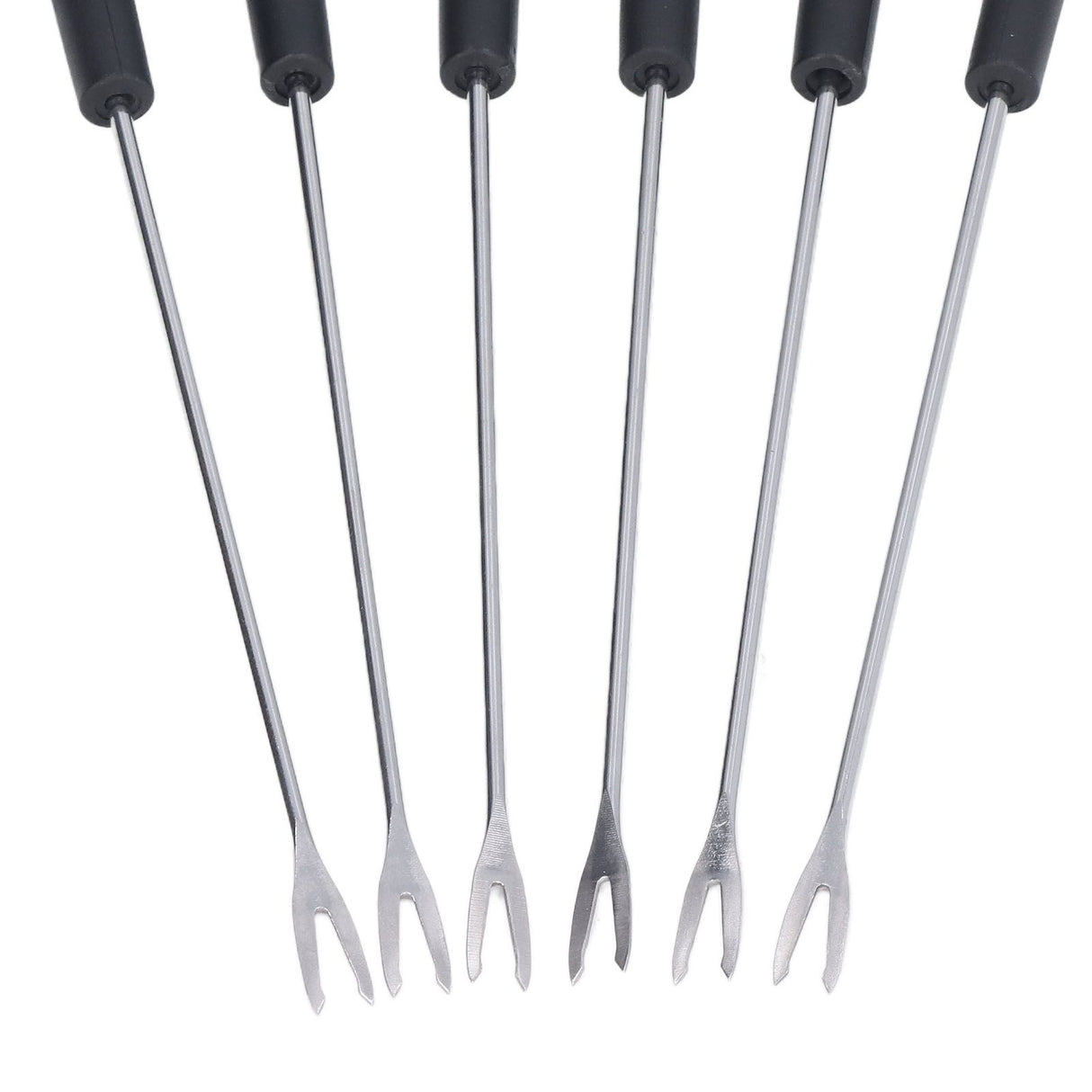 6 Pcs Fondue Forks Stainless Steel Corrosion Resistant Long Forks for Cake Chocolate Fruits Cheese Fondue