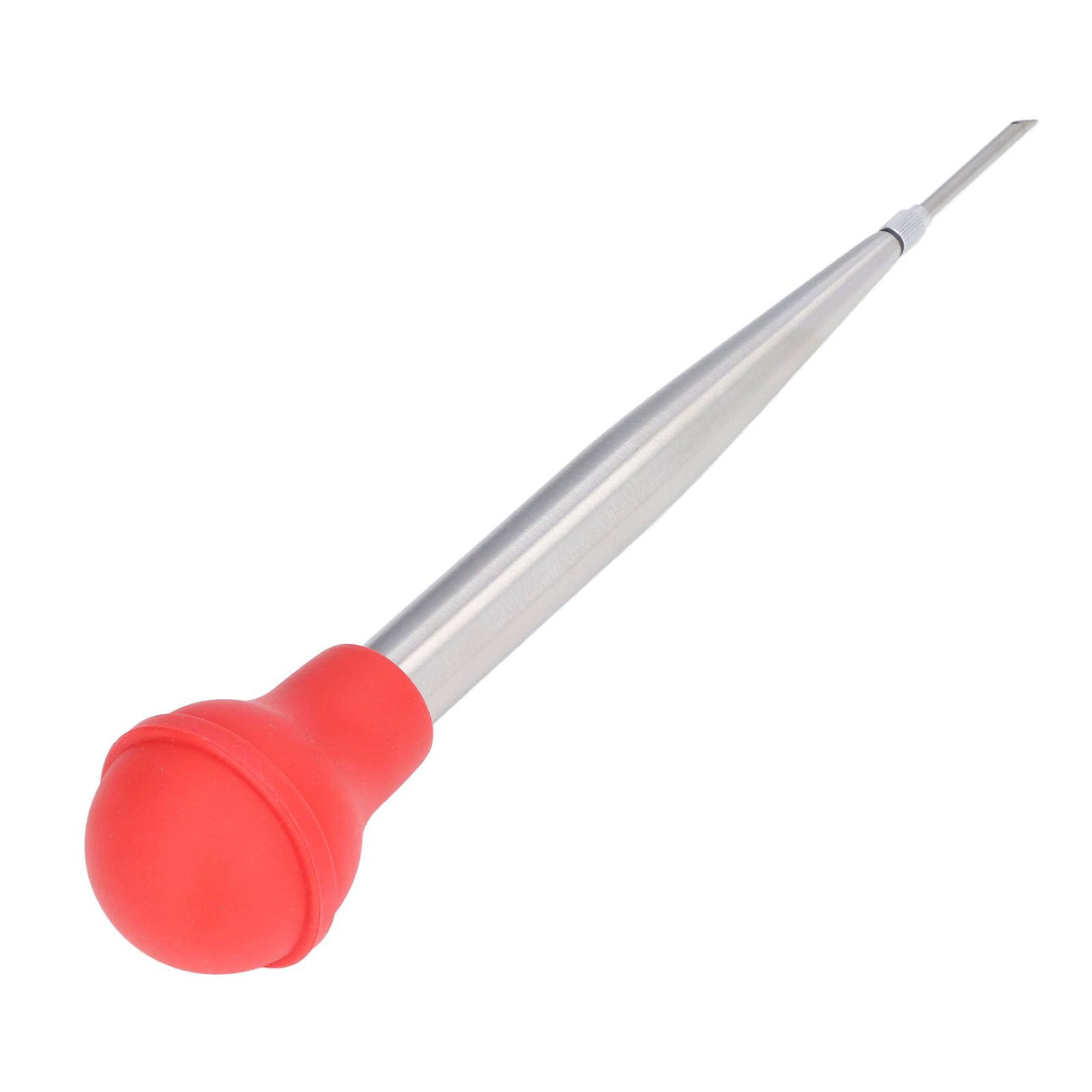 Turkey Injector Stainless Steel Thickened Silicone Design Cooking Seasoning Pump with Cleaning Sweep Red