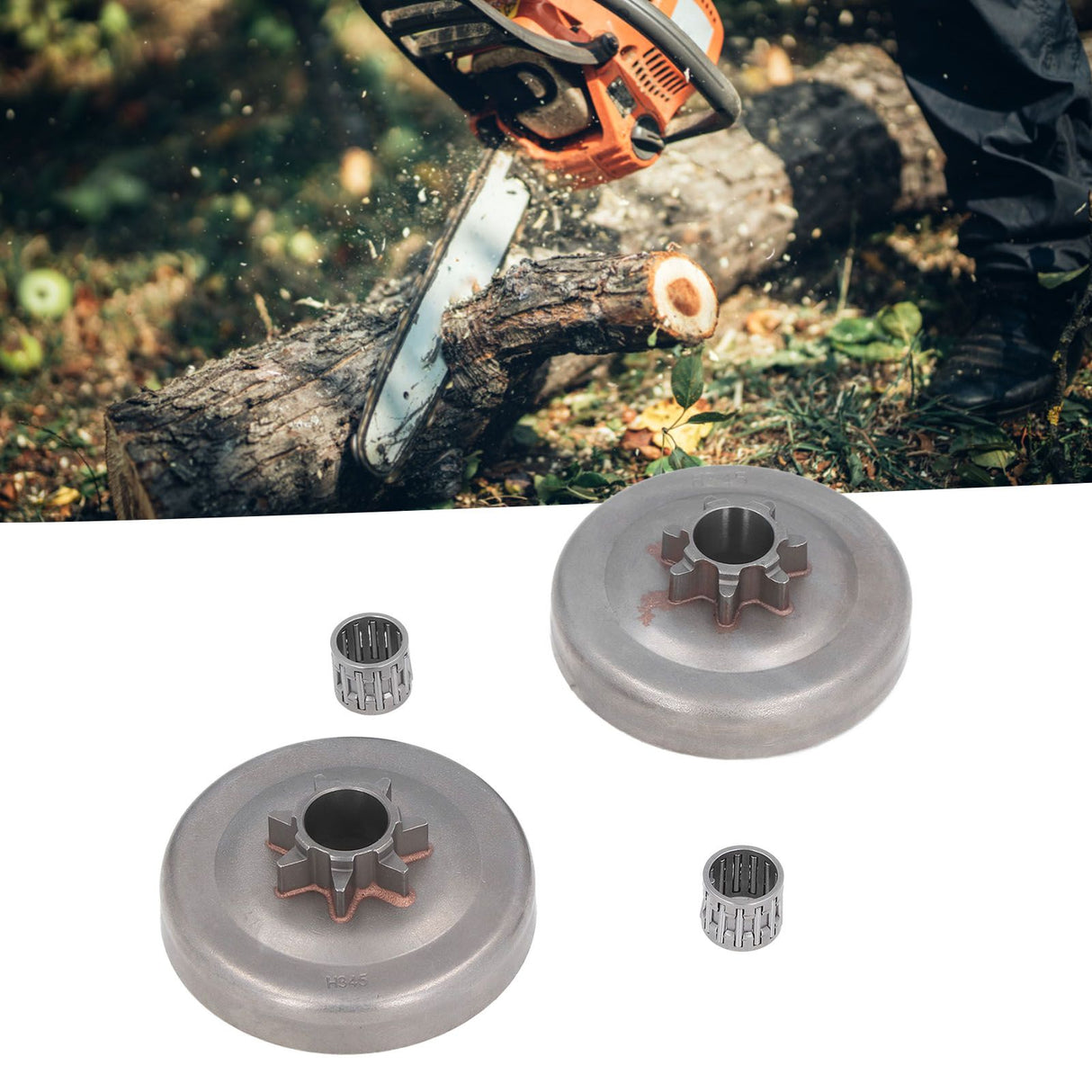 Chainsaw 7 Tooth Clutch Drum Needle Bearing Kit Sprocket Accessories for Husqvarna 350 340 345 445 450 450