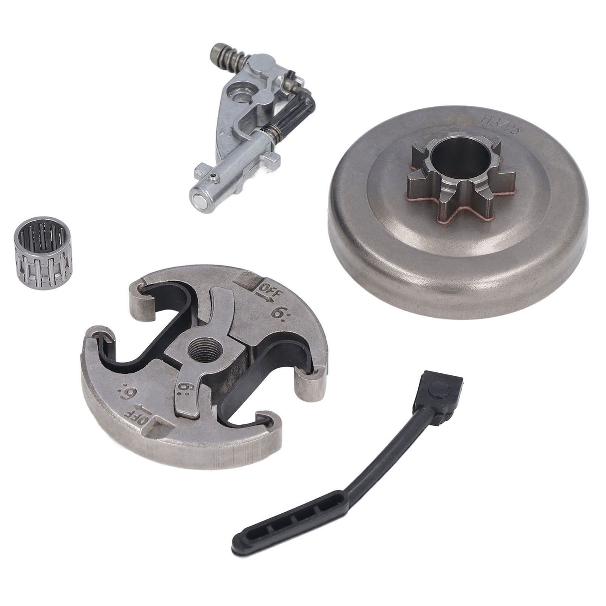 7 Teeth Clutch Drum Oil Pump Kit 17x30mm Gear Iron High Accuracy for Husqvarna 455 460 Chainsaw