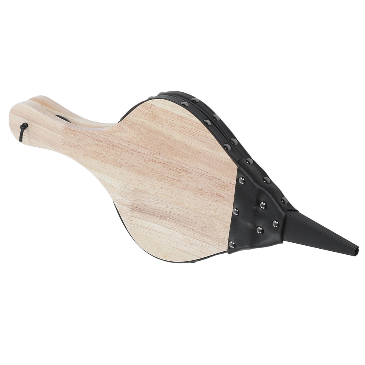 Fireplace Bellow Manual Operation Durable Solidwood Heatproof Leather Widely Used Fire Blower for BBQ Camping Fireplace