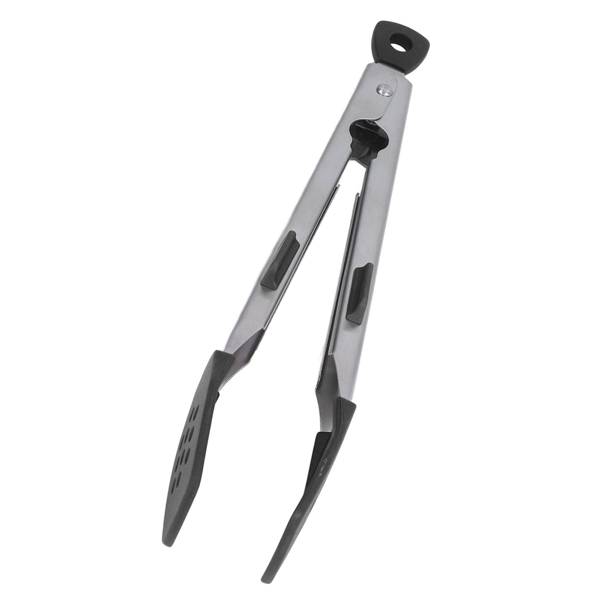 Food Tong Thickened 304 Stainless Steel Anti Slip Corrosion Resistant Barbecue Tongs for Restaurant Kitchen Baking Black