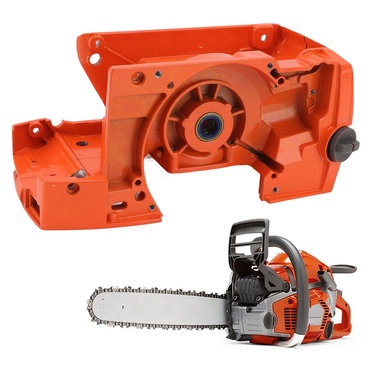 Chainsaw Crank Case Assy Anti Corrosion Crankcase Housing Compatible for Husqvarna 268 272 61