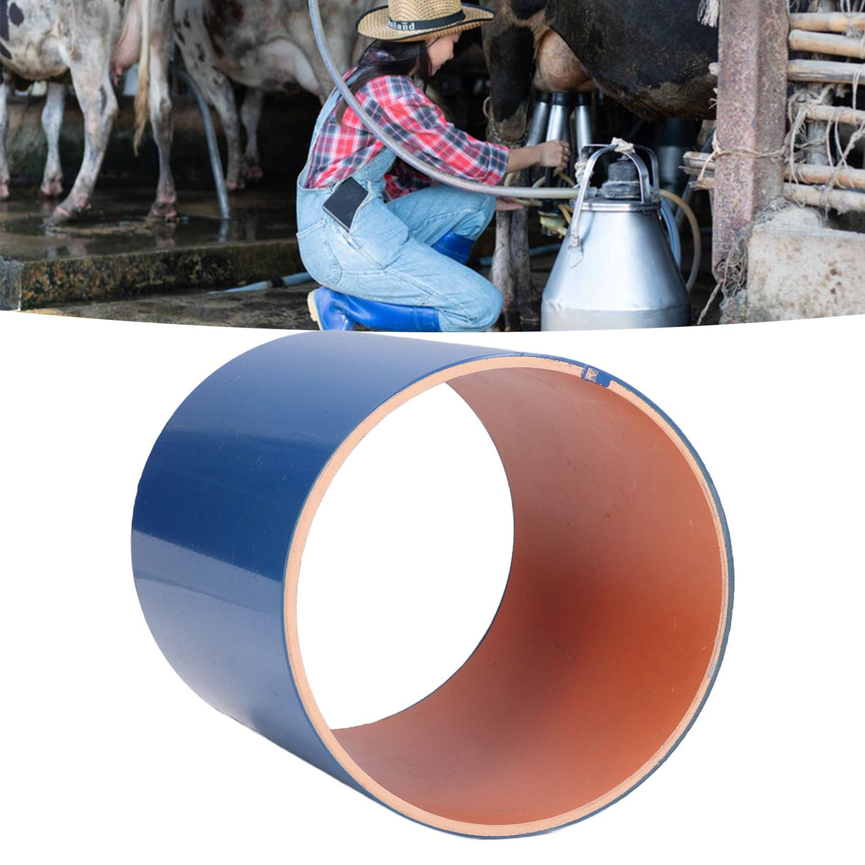 Piston Milking Machine Pump Shell Milker Suction Housing Piston Cylinder Machine Accessories Milk Sheep Pressure Regulating Valve