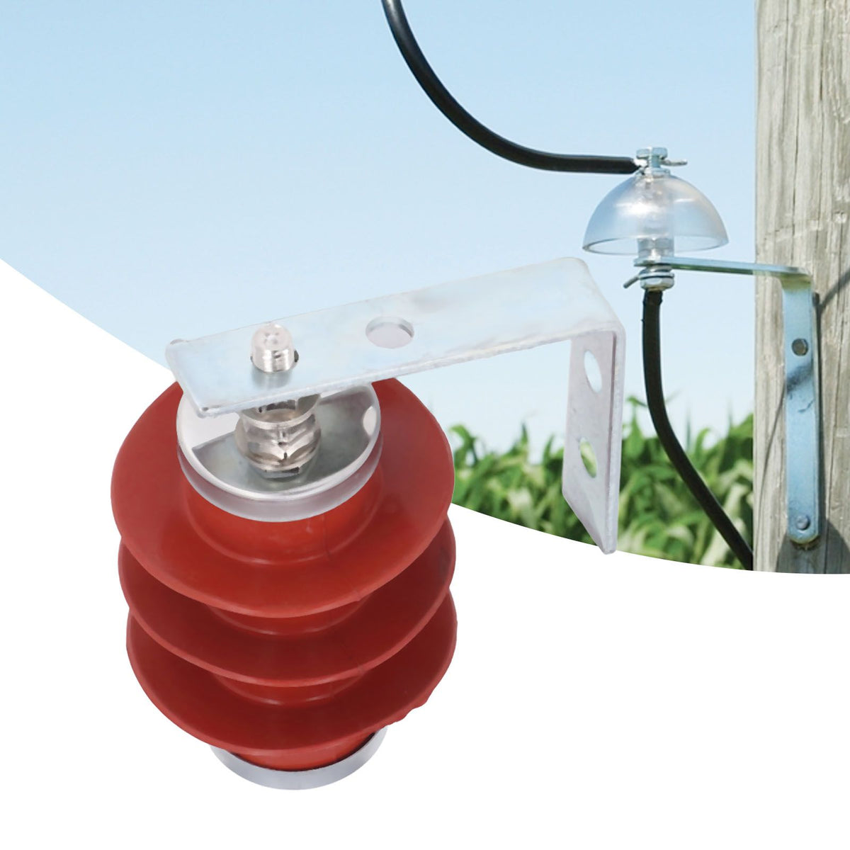 Electric Fence Lightning Arrester High Voltage Pulse Electronic Anti Theft Fence Arrester