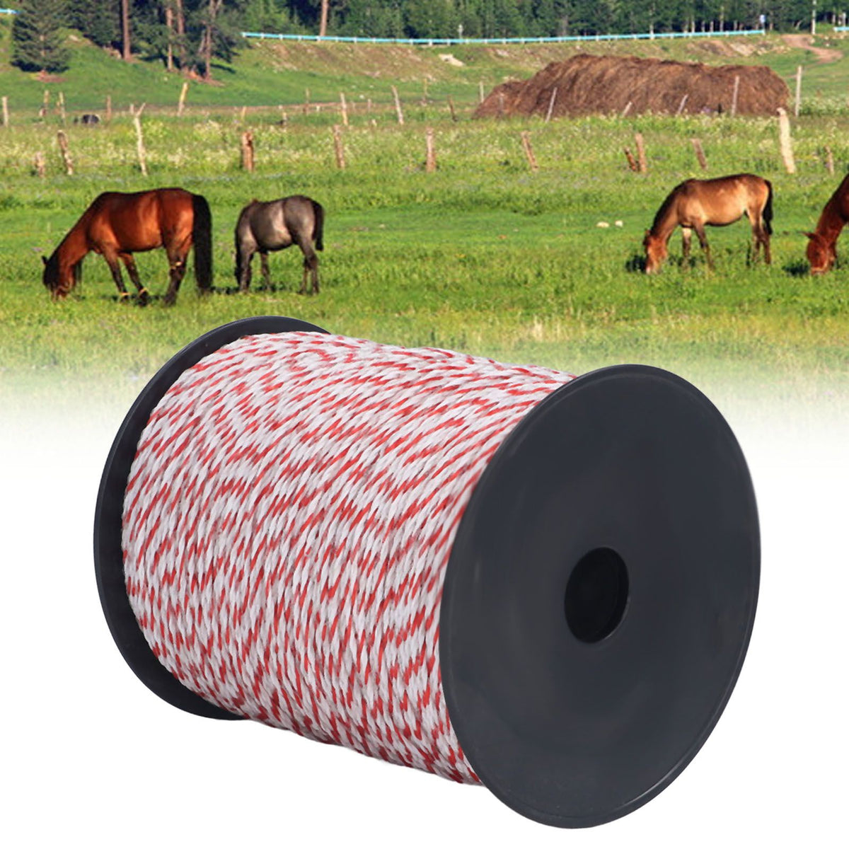 500m Electric Fence Power Rope Wire Electric Fence Accessories for Farm Ranch Horses Cattle Sheep Dogs