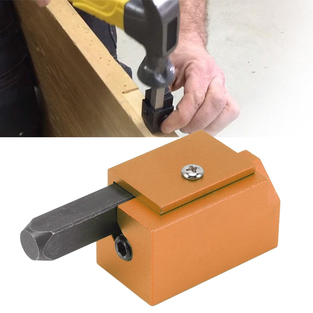 Woodworking Right Angle Corner Chisel Square Recessed Hinge Door Lock Recess Corner Wood Chiseling Tool Gold
