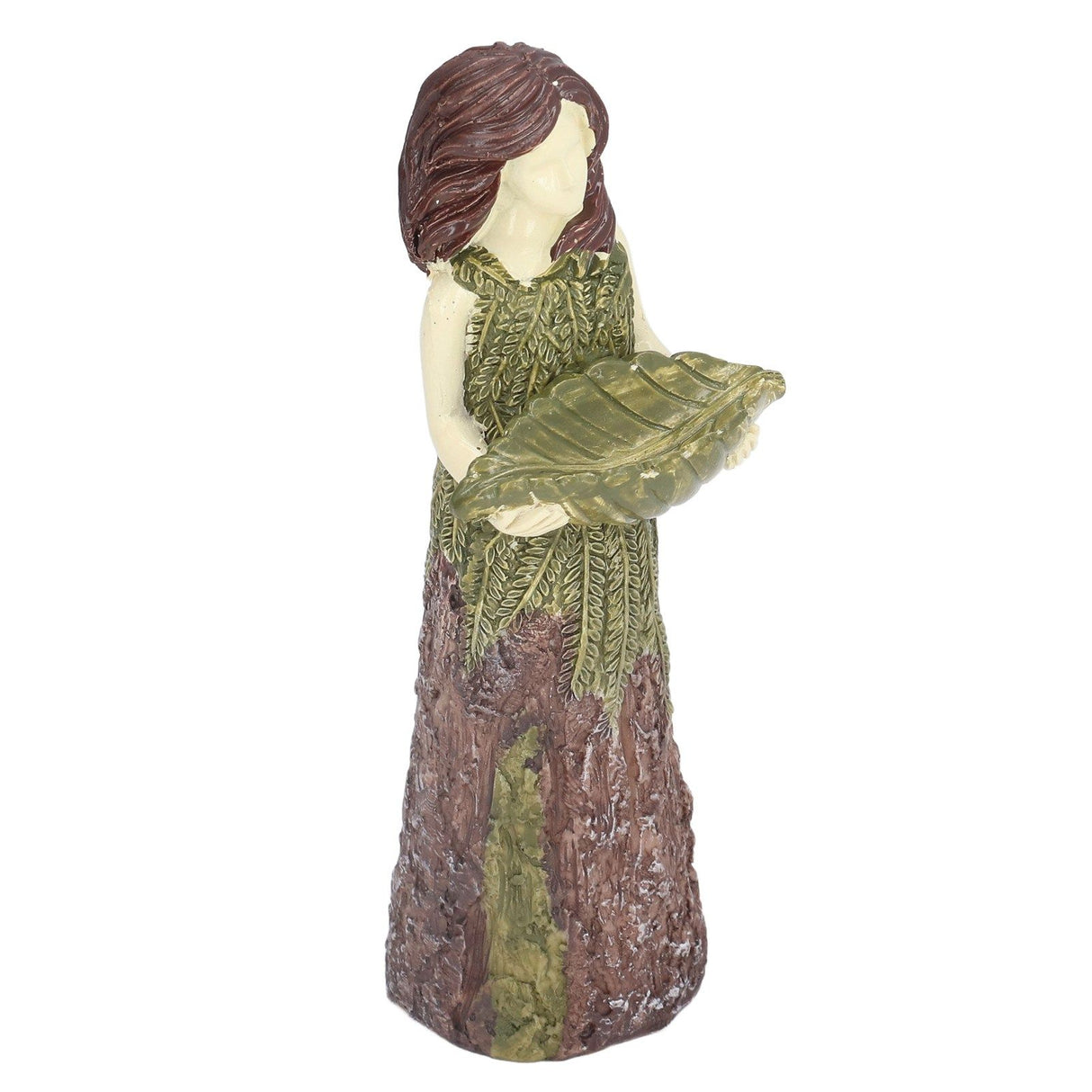 Fairy Statue Bird Feeder Resin Attractive Beautiful Goddess Statuary Bird Feeder for Outdoor Gardens
