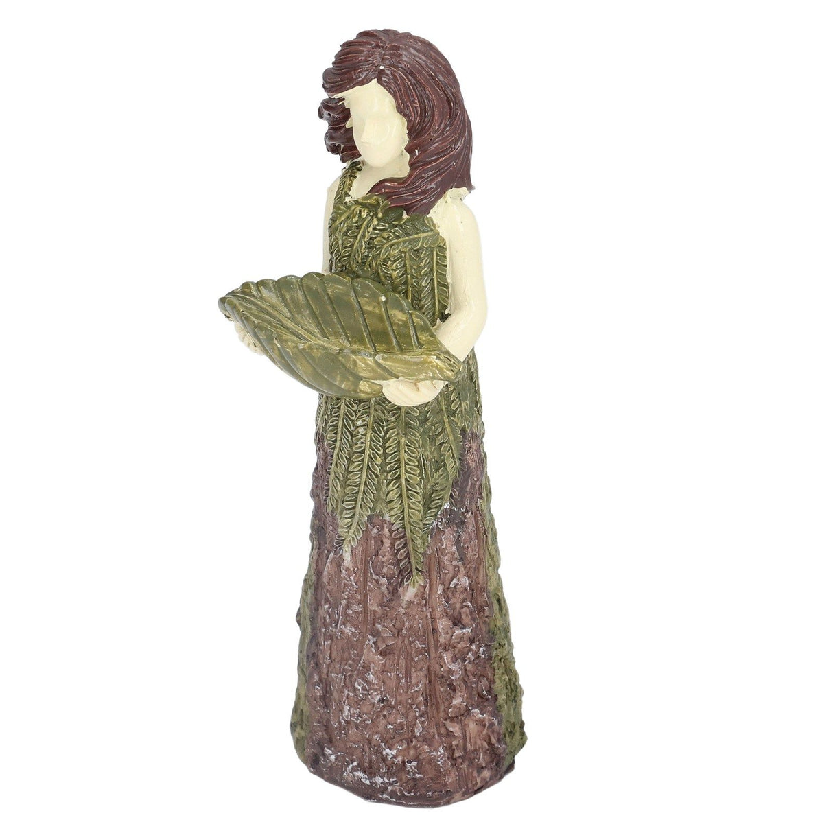 Fairy Statue Bird Feeder Resin Attractive Beautiful Goddess Statuary Bird Feeder for Outdoor Gardens