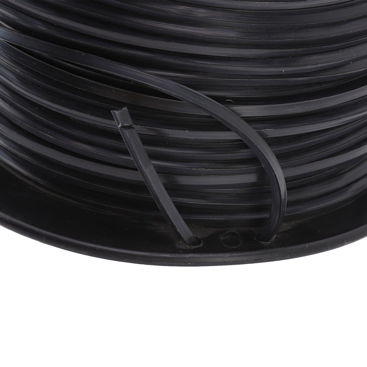 3.3mm/0.13in Square String Trimmer Line High Efficiency Nylon Black Grass Trimmer Line Replacement for Husqvarna 100m/328.1ft