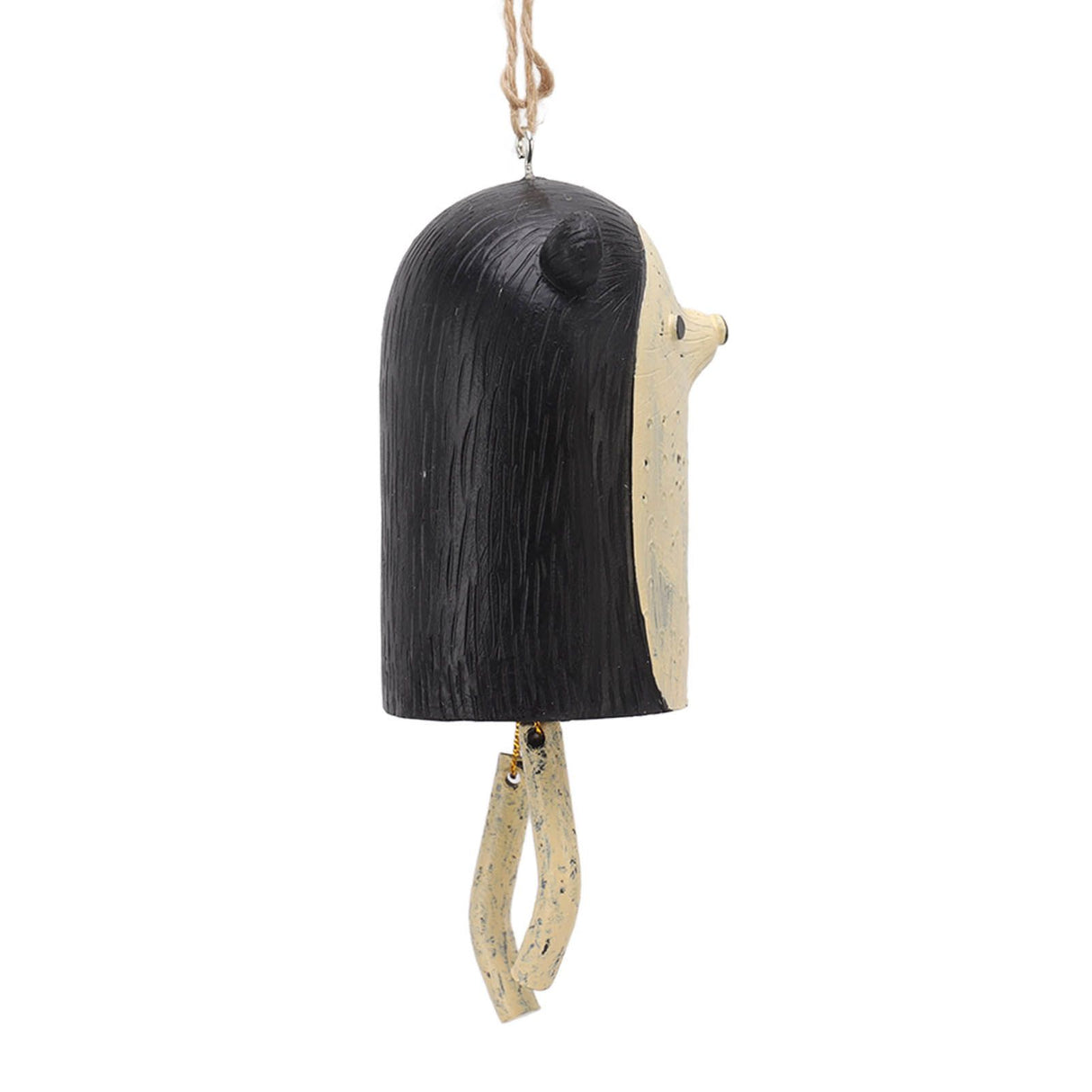 Rustic Hanging Animal Wind Chimes Resin Hand Made Natural Garden Decoration for Gardens Backyards Trees Yards E Hedgehog