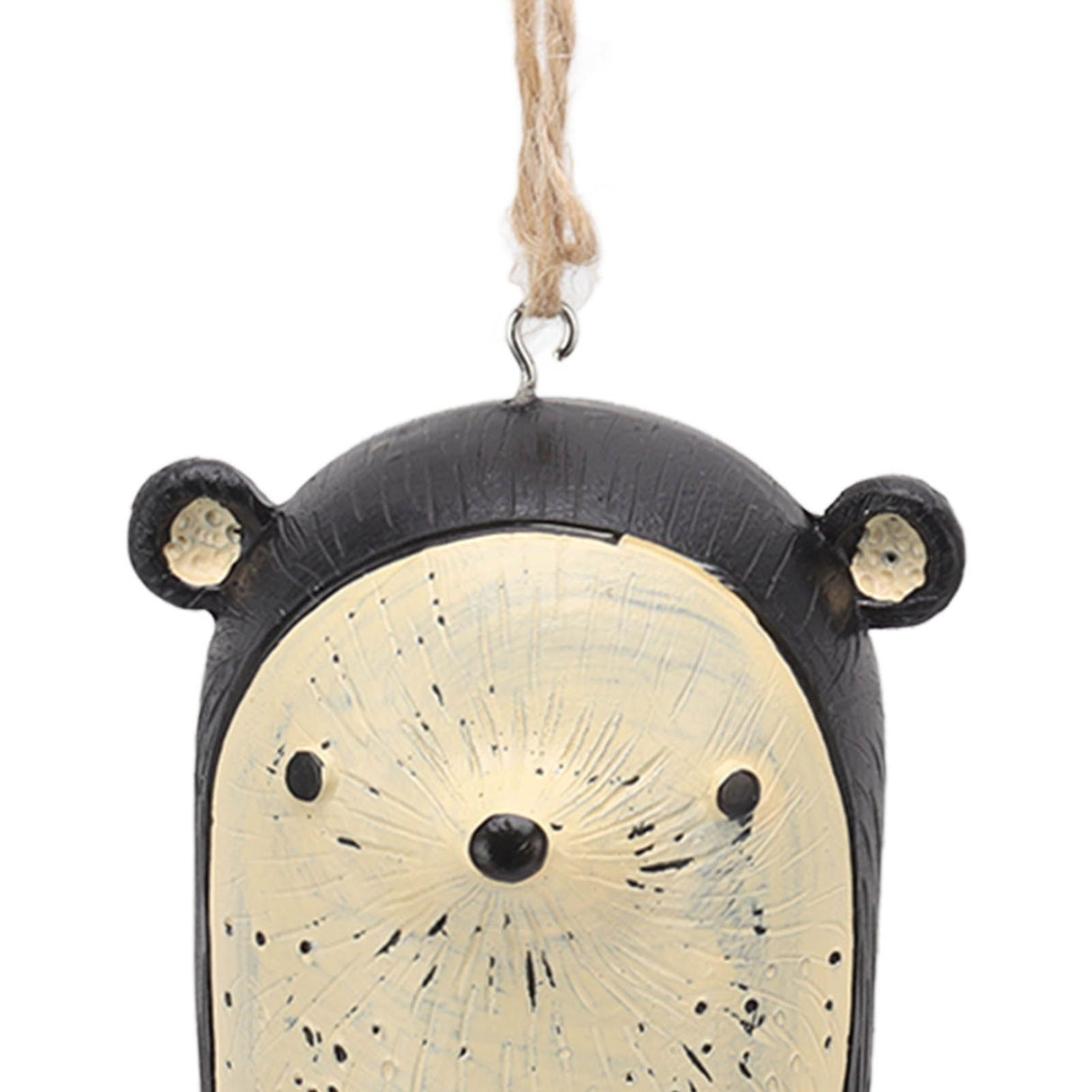 Rustic Hanging Animal Wind Chimes Resin Hand Made Natural Garden Decoration for Gardens Backyards Trees Yards E Hedgehog