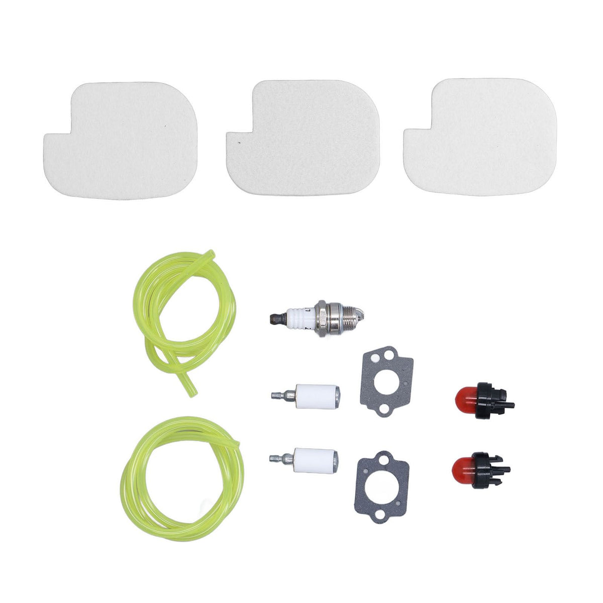 530057925 Air Filter Spark Plug Fuel Line Primer Bulb Replacement Kit for Poulan Gas Chainsaw