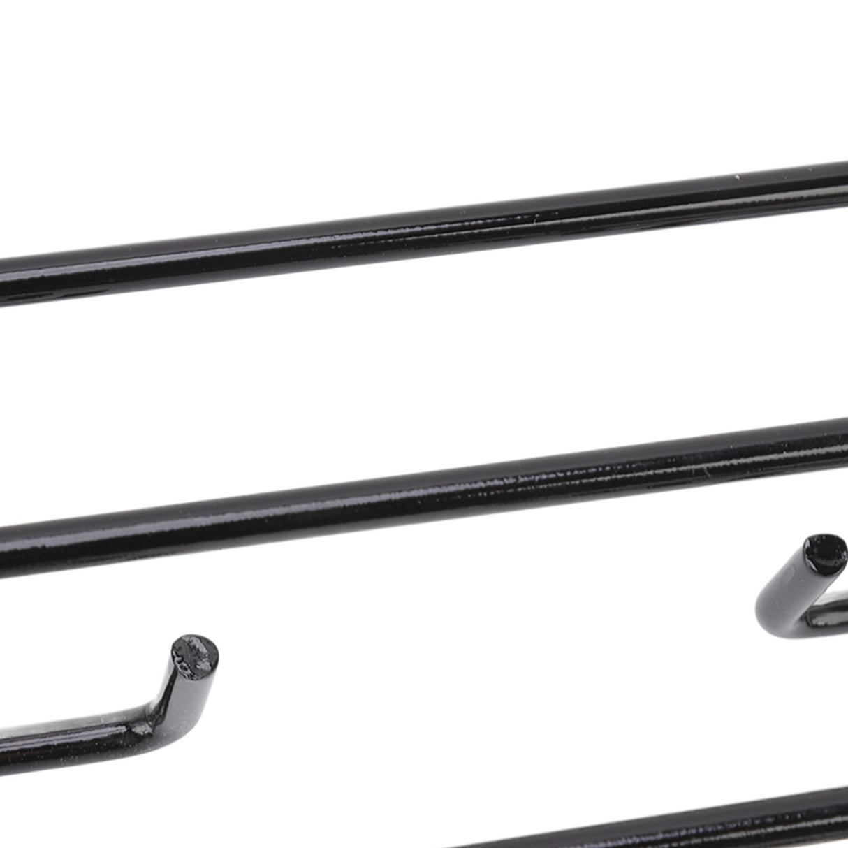 Rib Rack 4 Rows Capacity Compact Portable Iron Material Black Durable Reusable Barbecue Standing Rib Rack for Camping