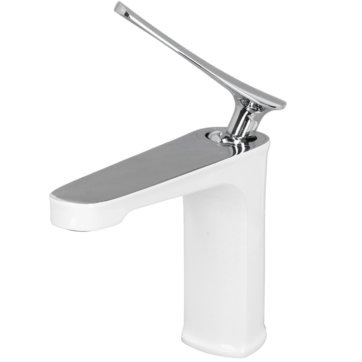 G1/2 Single Handle Basin Mixer Tap with Metal Handle Durable Solid Brass Bathroom Faucet