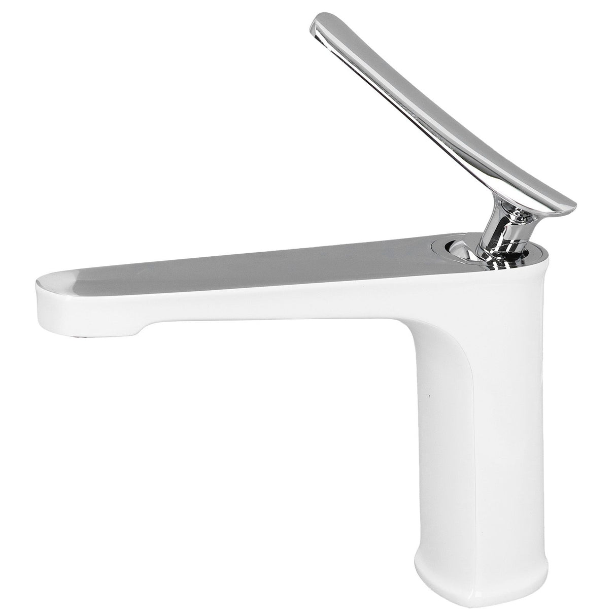 G1/2 Single Handle Basin Mixer Tap with Metal Handle Durable Solid Brass Bathroom Faucet