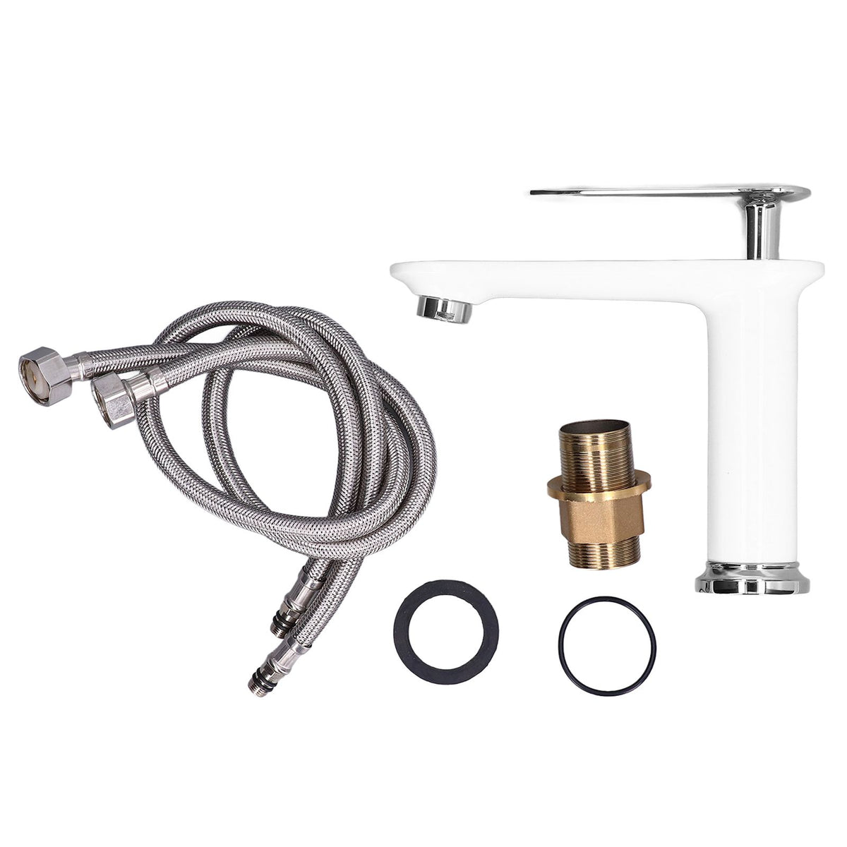 G1/2 Basin Faucet Lavatory Tap Brass Single Handle One Hole Mixer Tap Bathroom Wash Basin Faucet
