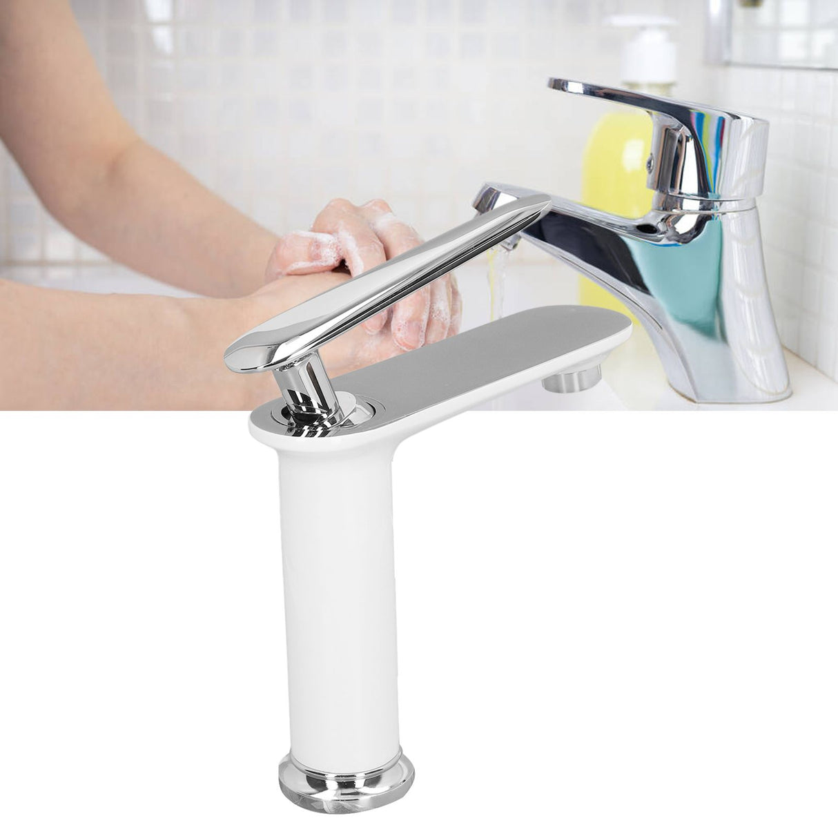 G1/2 Basin Faucet Lavatory Tap Brass Single Handle One Hole Mixer Tap Bathroom Wash Basin Faucet