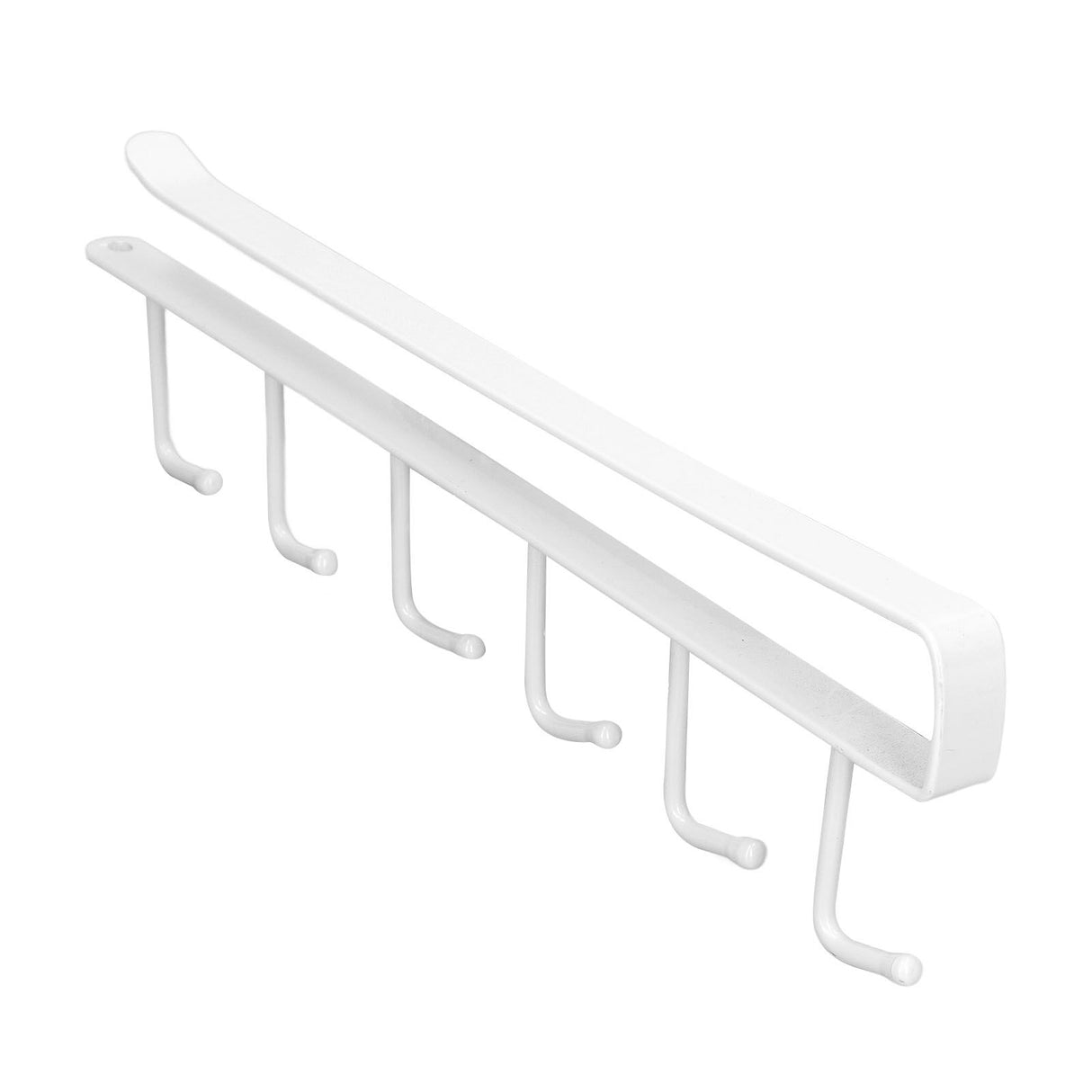 Coffee Mug Holder 6 Hooks Elegant Style Convenient Practical Stable Reliable Durable Wearable Kitchen Rack for HomeWhite
