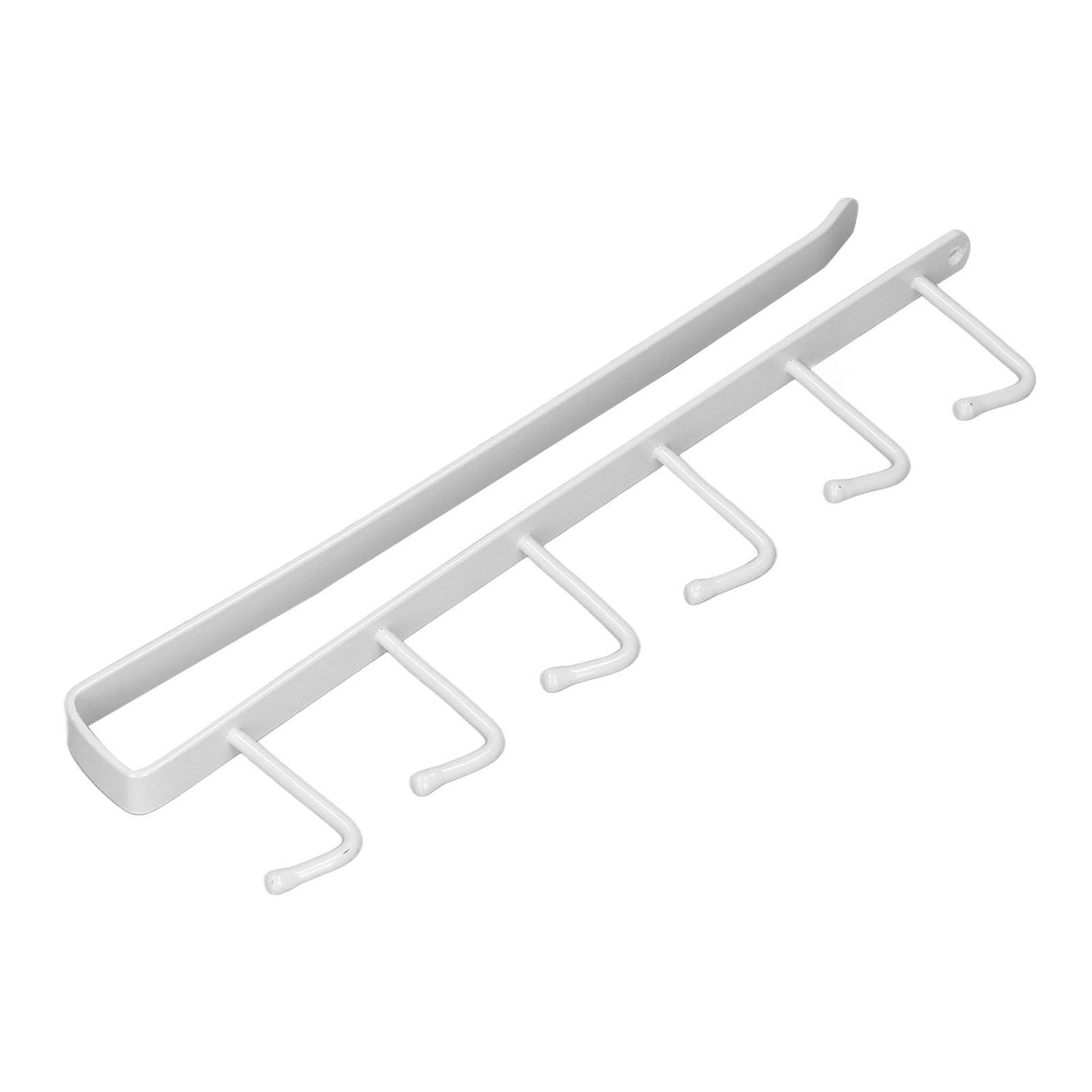 Coffee Mug Holder 6 Hooks Elegant Style Convenient Practical Stable Reliable Durable Wearable Kitchen Rack for HomeWhite