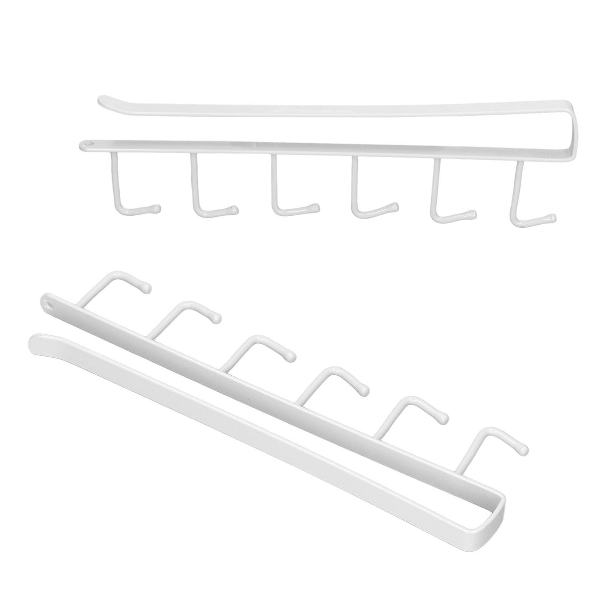Coffee Mug Holder 6 Hooks Elegant Style Convenient Practical Stable Reliable Durable Wearable Kitchen Rack for HomeWhite