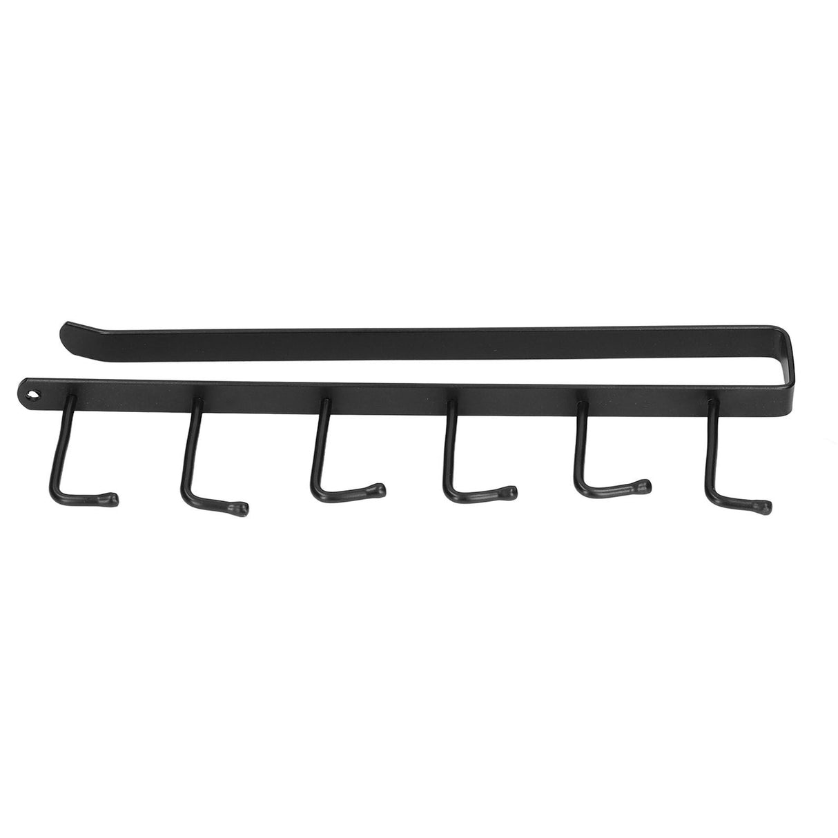 Coffee Mug Holder 6 Hooks Elegant Style Convenient Practical Stable Reliable Durable Wearable Kitchen Rack for HomeBlack