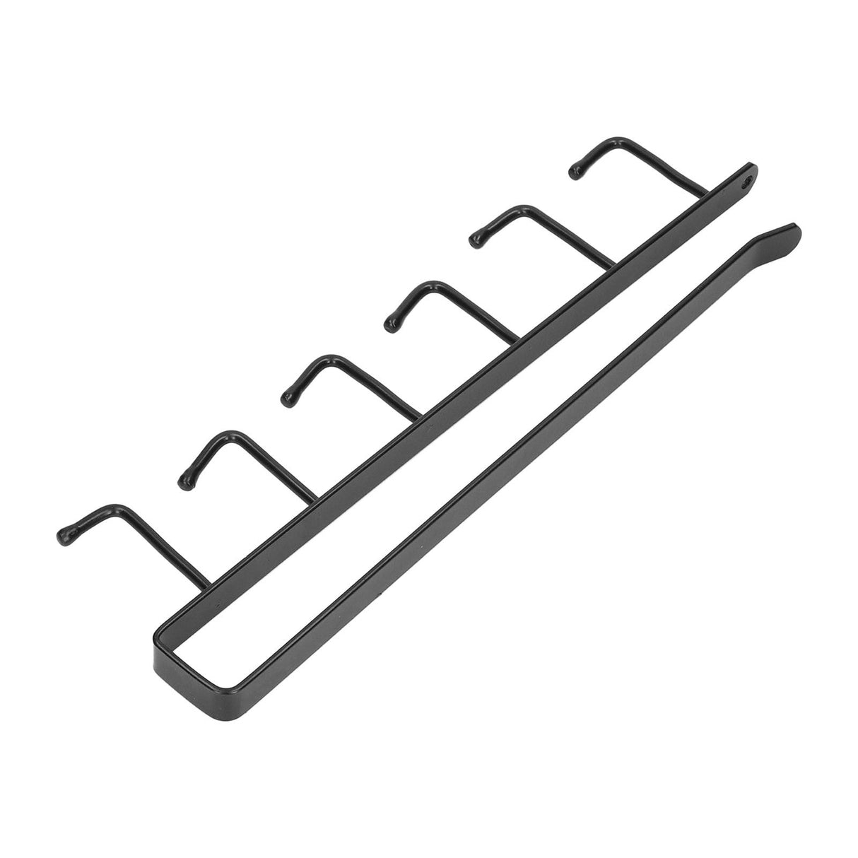 Coffee Mug Holder 6 Hooks Elegant Style Convenient Practical Stable Reliable Durable Wearable Kitchen Rack for HomeBlack