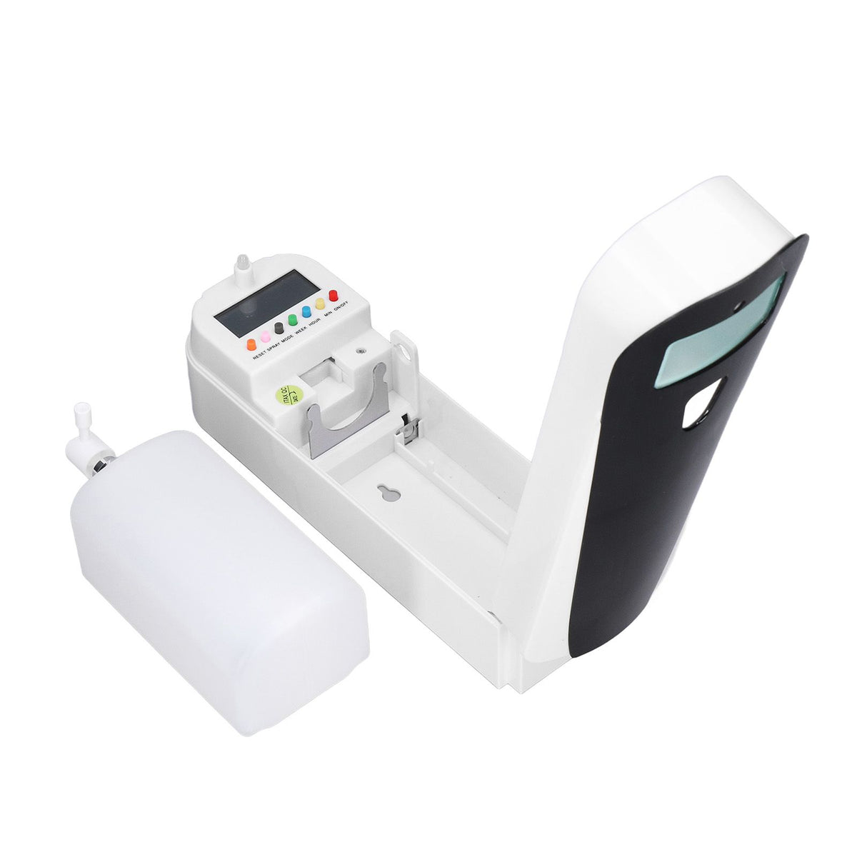 Wall Mounted Automatic Scent Dispenser Aerosol Dispenser Water Based Fragrance Enhancer Toilet Deodorizer Black
