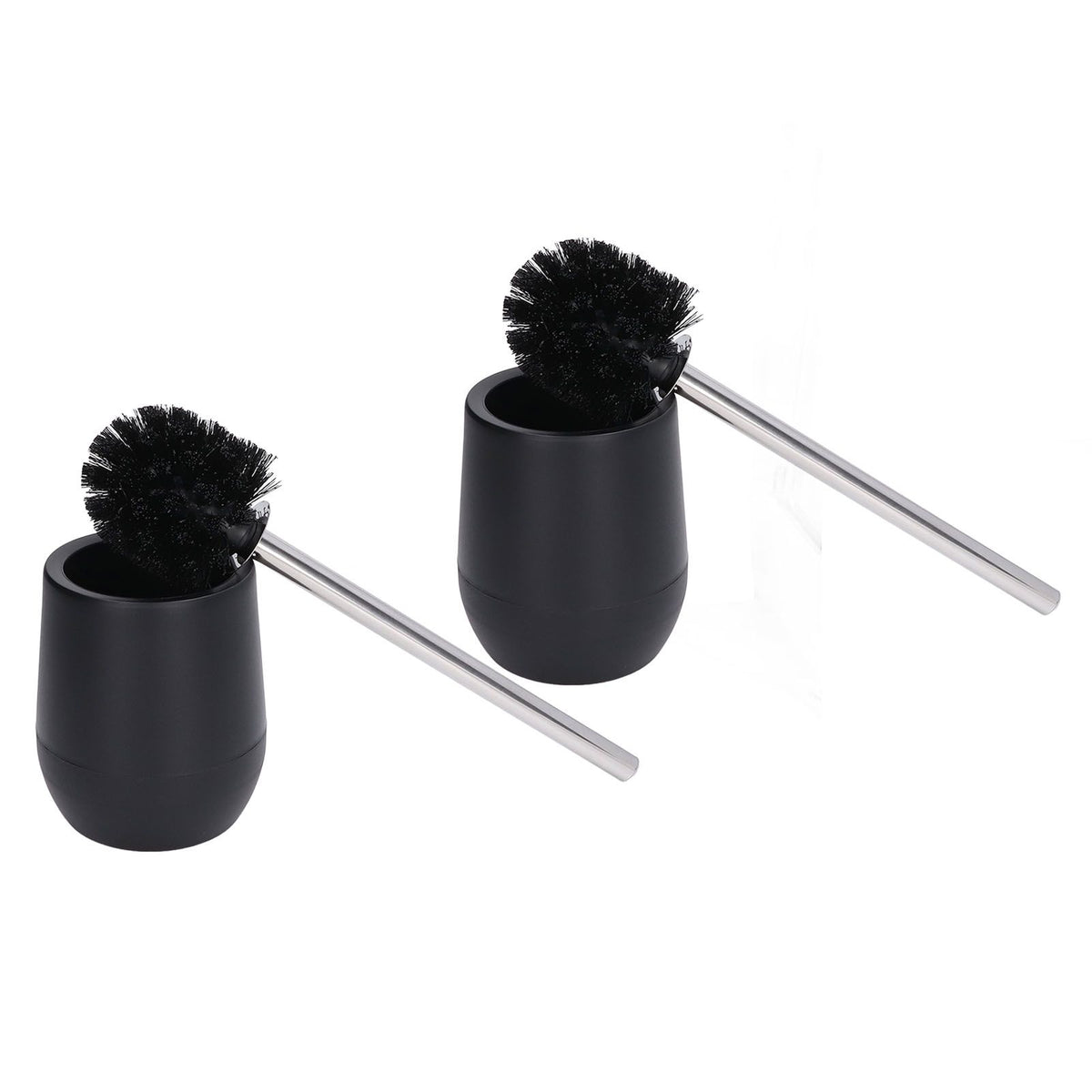 2Pcs Toilet Brush Robust Lockable Threads Efficient Safe Durable Material Home Accessory