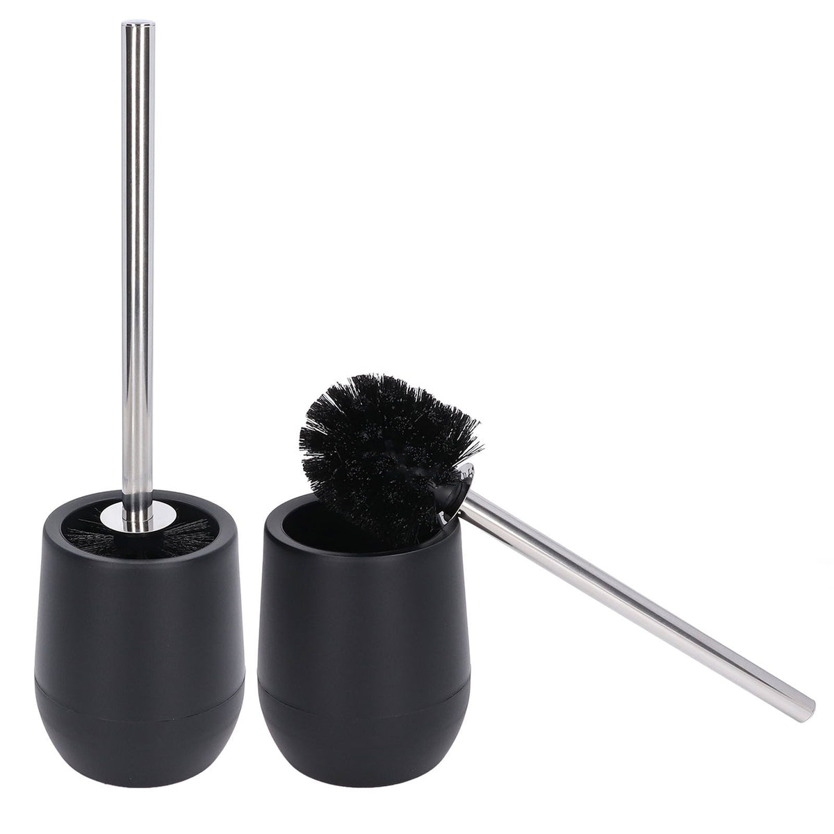 2Pcs Toilet Brush Robust Lockable Threads Efficient Safe Durable Material Home Accessory
